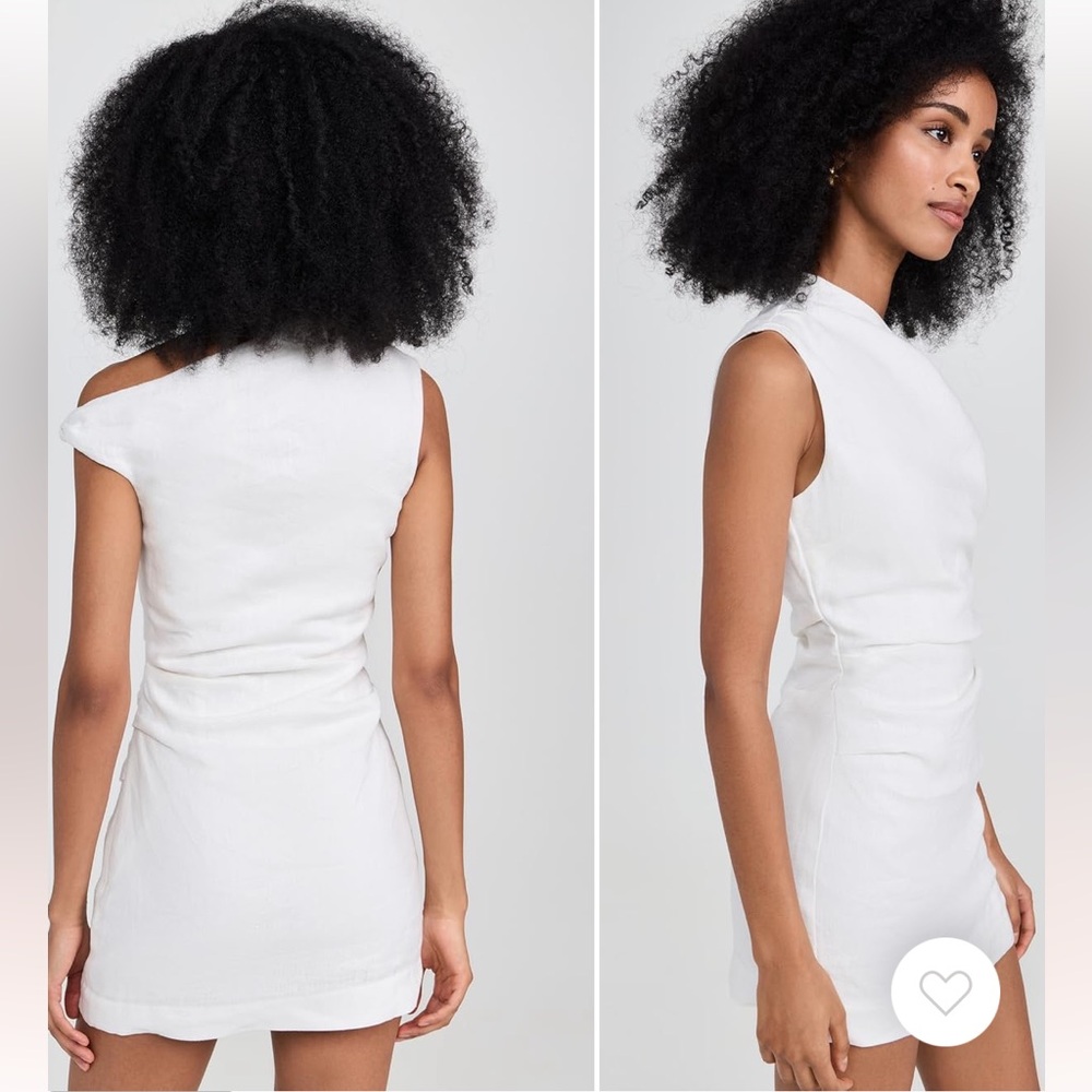 SIR Tamara knot mini dress linen